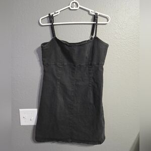 Cotton On Black Stretch Denim Dress Size 6